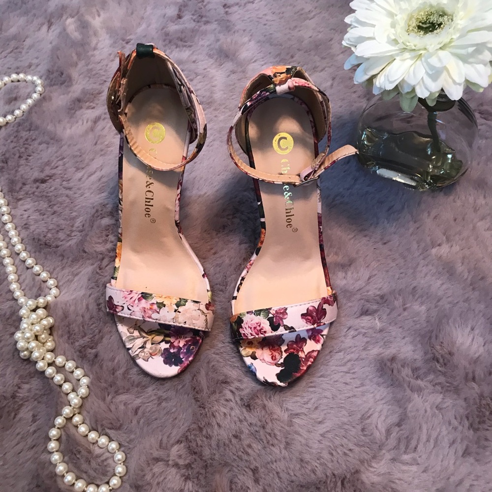 High heels flowers